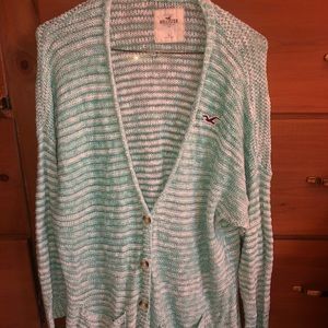 Oversized Hollister sweater in teal!